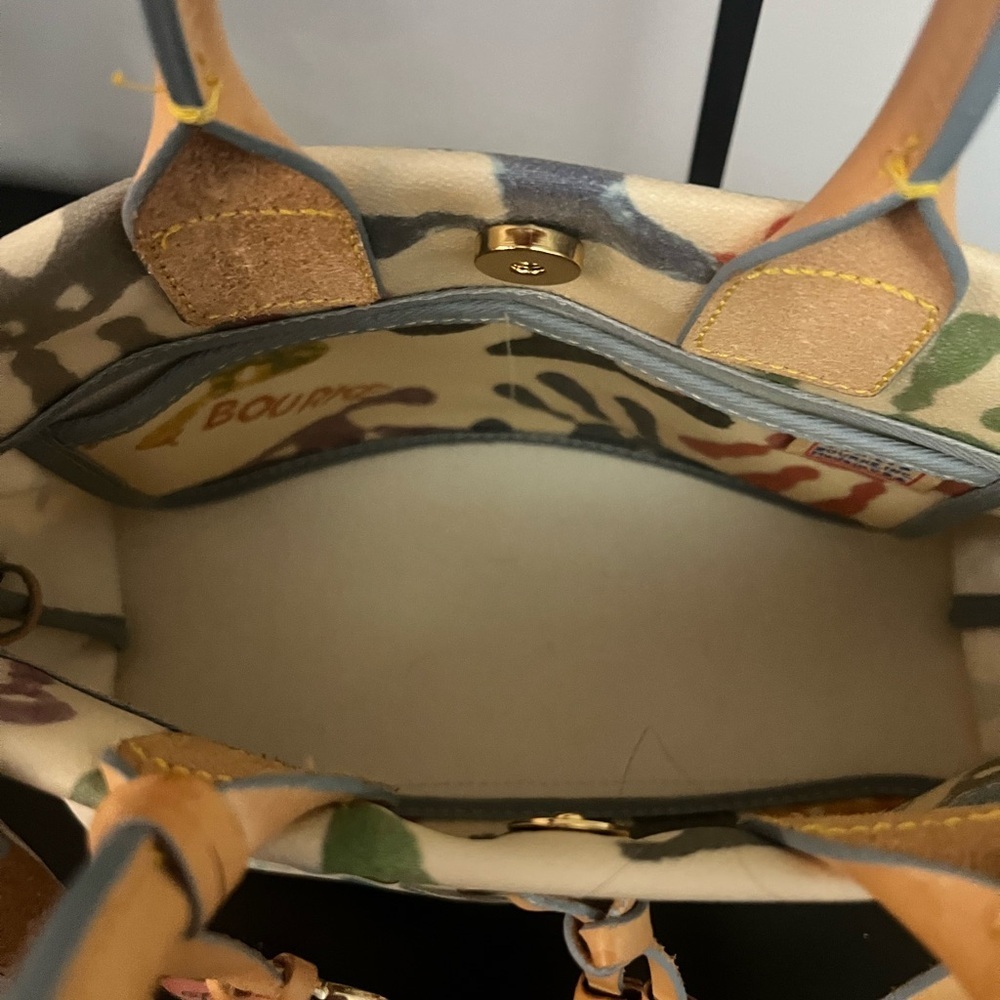 Dooney & Bourke Colorful Handprint Canvas Tote - Picture 8 of 13